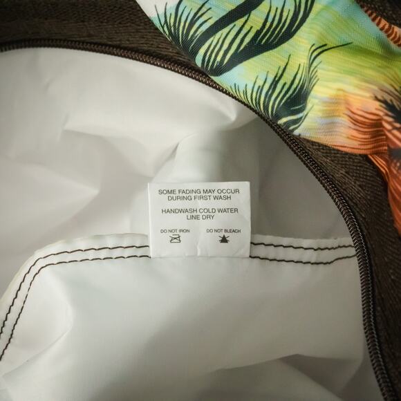 LeSportSac Tropical Hawaiian Palm Tree Ocean Medium Shoulder Bag Tote Purse - Picture 6 of 7